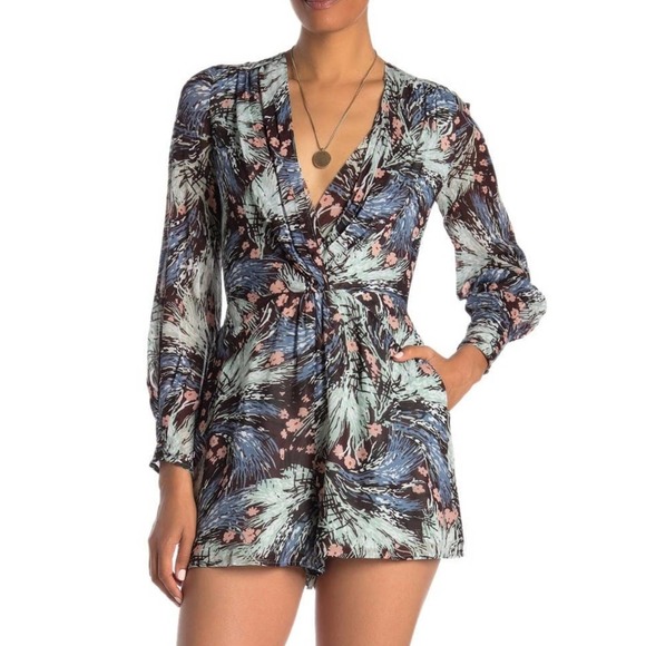 Reiss Multicolor Patterned Romper - Picture 1 of 9